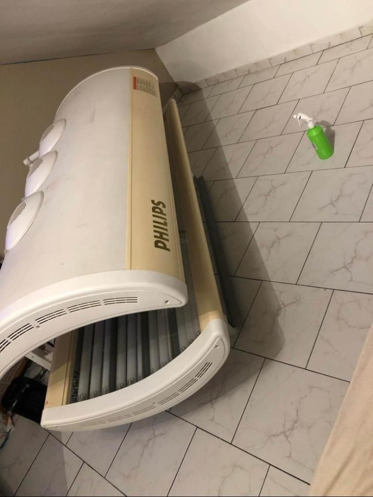 Banc solaire Philips, Electroménager, Solarium, Banc solaire & Bronzage facial, Enlèvement, Utilisé, Banc solaire double
