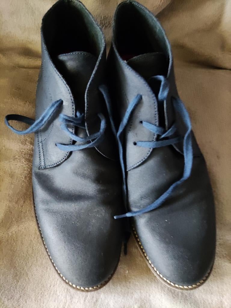 Strellson, geklede schoenen, blauwgrijs in nubuck, 46, Kleding | Heren, Schoenen, Ophalen of Verzenden, Zo goed als nieuw