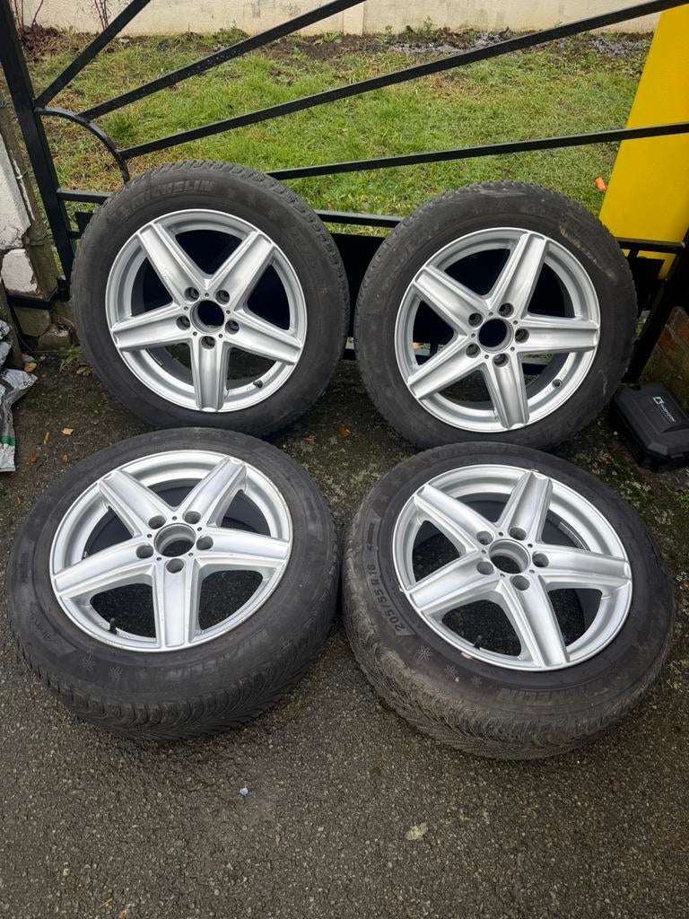 Michelin 205/55/16 5x112 bandenvelgen, Auto-onderdelen, Banden en Velgen, Ophalen, Band(en)