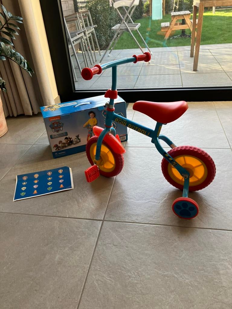 Loop en trap fiets Paw Patrol 10”, Fietsen en Brommers, Ophalen, Zijwieltjes