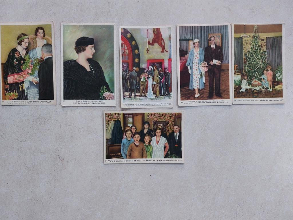 lot oude prenten Côte d'Or : Astrid (4e reeks), Verzamelen, Koningshuis en Royalty, Verzenden