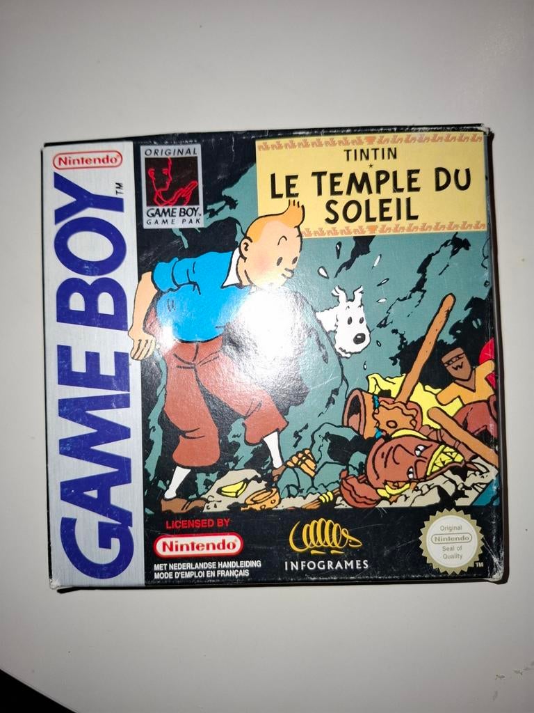 Game Boy : kuifje en de zonnetempel, Verzenden, Zo goed als nieuw