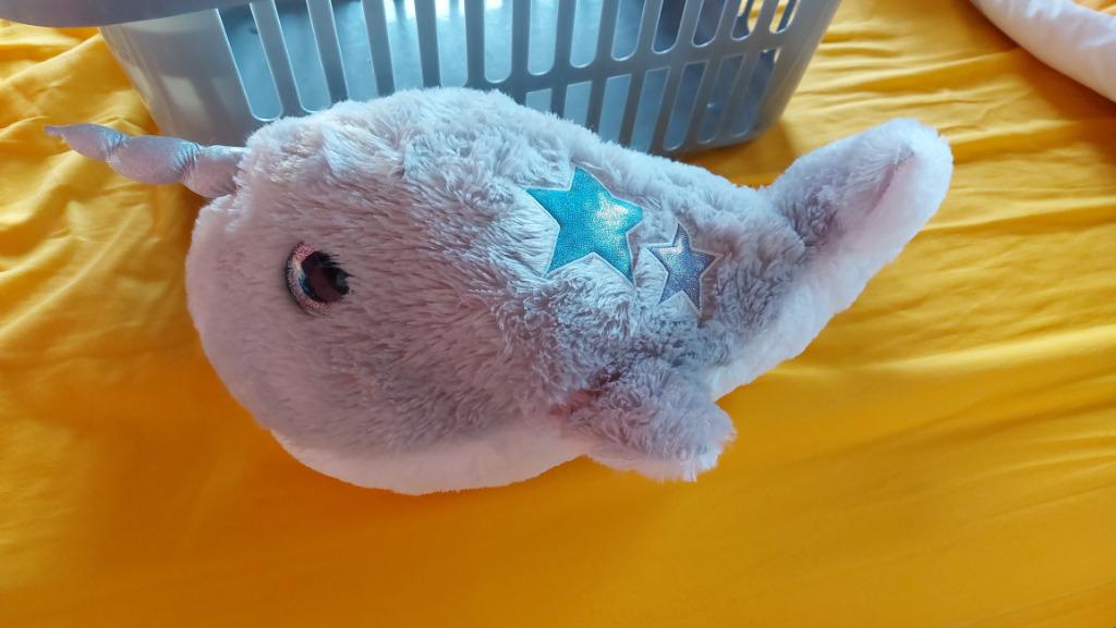 Unicorn walvis 35 cm, Kinderen en Baby's, Speelgoed | Knuffels en Pluche, Ophalen of Verzenden, Zo goed als nieuw, Overige typen