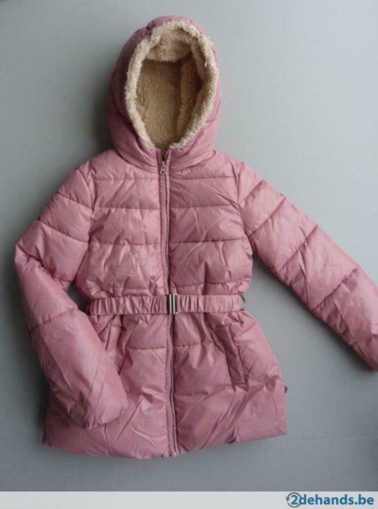 roze winterjas Benetton, 11-12 jaar, nieuw !!, Kinderen en Baby's, Kinderkleding | Maat 146, Nieuw, Jas, Ophalen