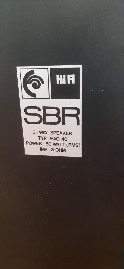 2 luidsprekerboxen SBR, Audio, Tv en Foto, Ophalen, Zo goed als nieuw