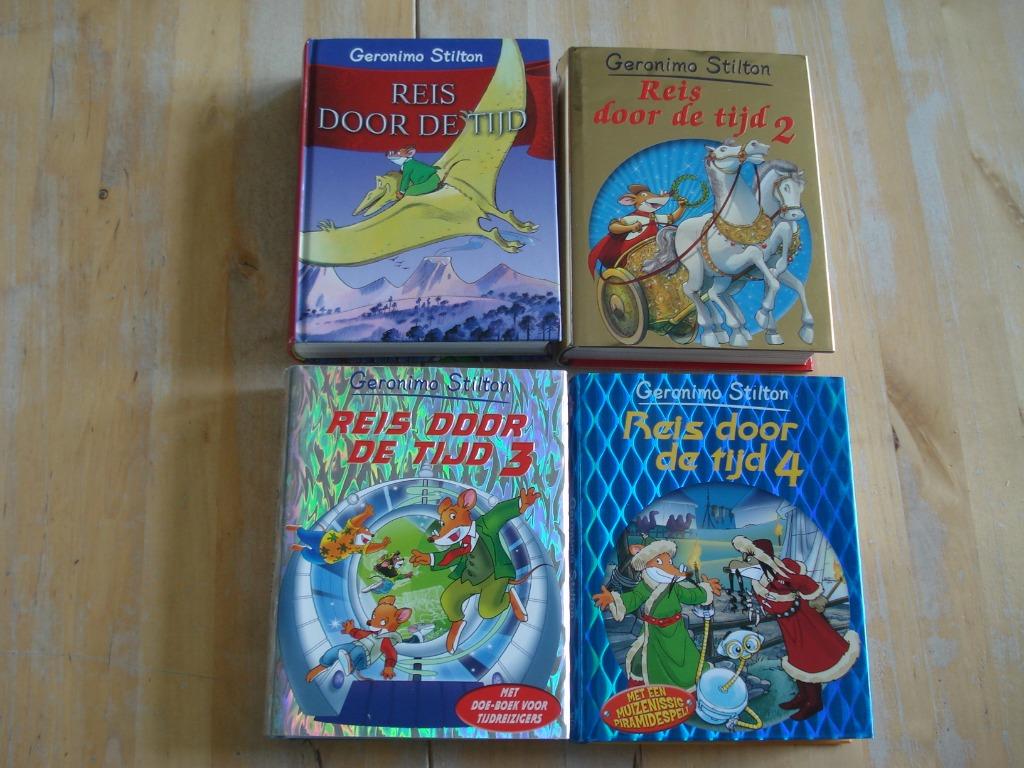 reis door de tijd 1-2-3-4 Geronimo Stilton, Boeken, Ophalen of Verzenden, Zo goed als nieuw, Geronimo Stilton, Fictie algemeen