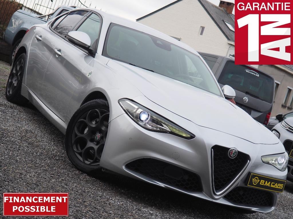 Alfa Romeo Giulia 2.2 JTDm AT8 B-TECHDNA-GPS-LED-CUIR-CAM, Cuir, Argent ou Gris, Achat, Entreprise