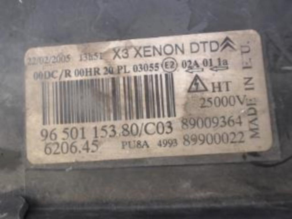 Optique avant gauche Citroen C5 2004-2008 LP/13041, Enlèvement ou Envoi, Utilisé