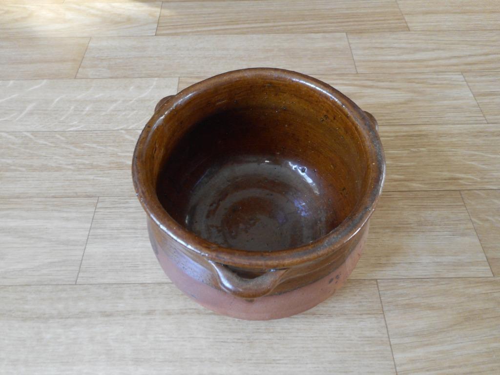 POT DE FLEUR SUSPENDU EN TERRE CUITE, Enlèvement ou Envoi, Moins de 25 cm, Rond, Comme neuf