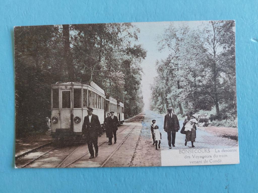 oude postkaart met tram (Bonsecours), Envoi