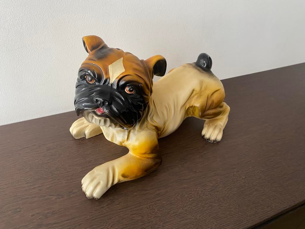 Vintaga beeld bulldog, Ophalen, Zo goed als nieuw