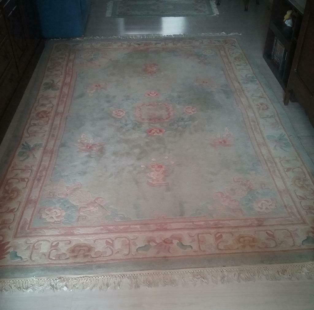 Groot tapijt 2m x 3m, Ophalen, Gebruikt, Blauw, Zie foto's