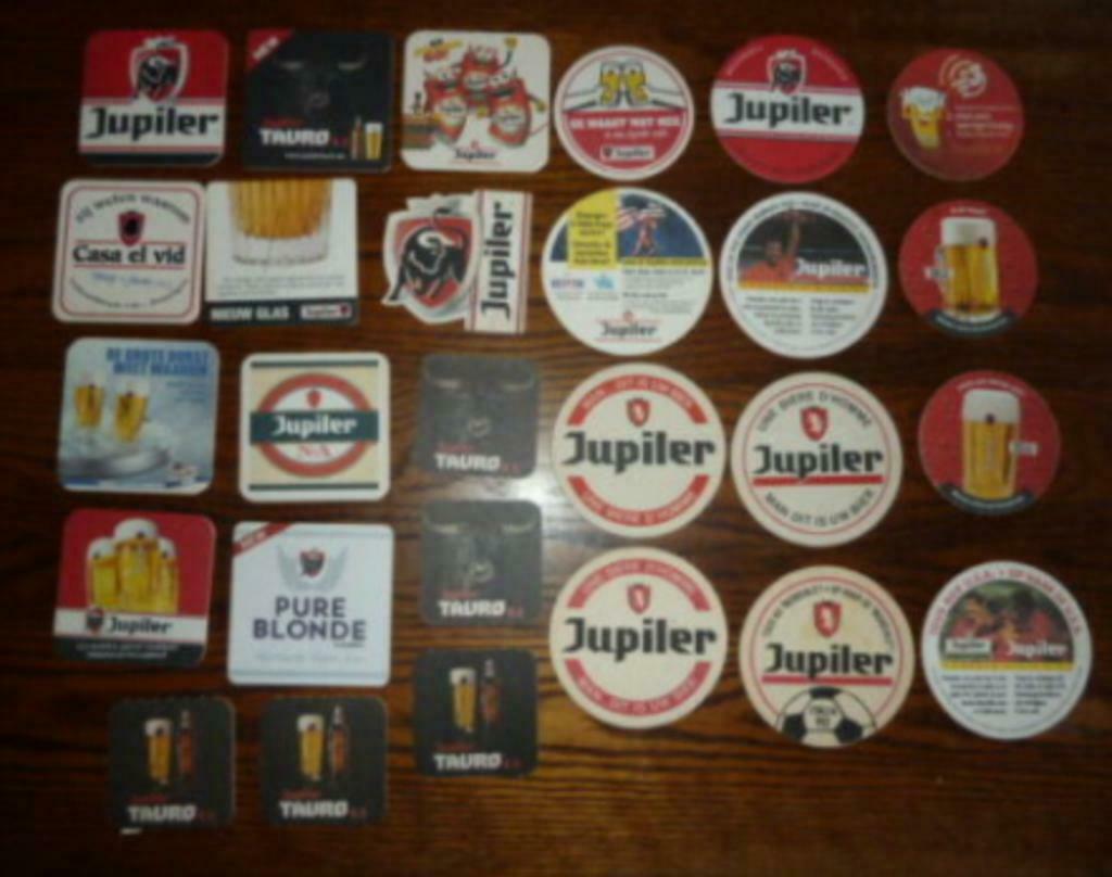 27 verschillende bier viltjes JUPILER Brij Piedboeuf Jupille, Enlèvement ou Envoi, Utilisé, Sous-bock, Jupiler