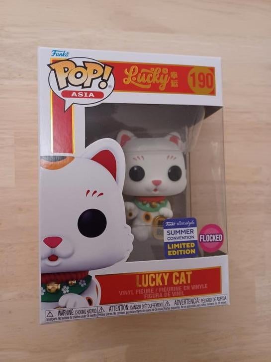 Lucky Cat 190 funko flocked, Enlèvement ou Envoi, Neuf