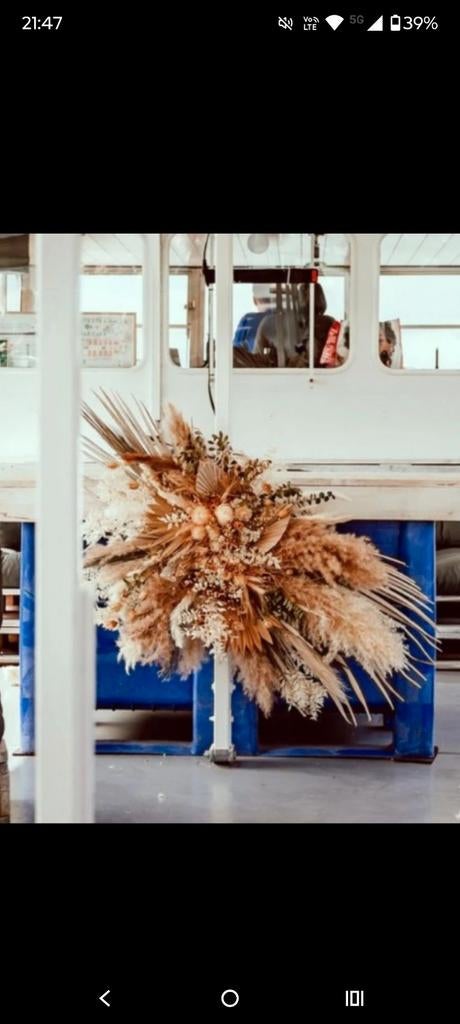 Droogbloemen bloemstukken, Enlèvement