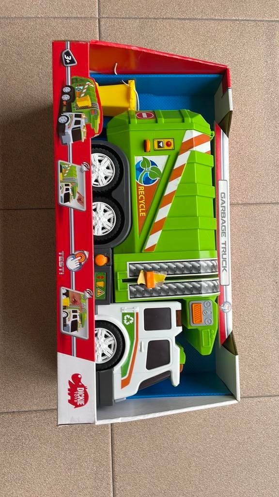 Dickie Toys - Garbage Truck - action series, Ophalen, Zo goed als nieuw