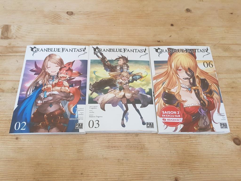 Granblue Fantasy 2 & 3 & 6 Pika Edition Franstalige MANGA, Boeken, Strips | Comics, Zo goed als nieuw, Meerdere comics, Japan (Manga)