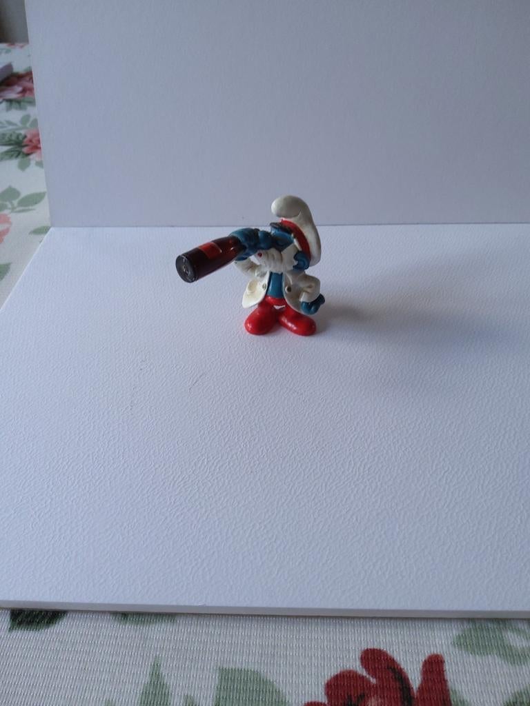 Kapitein van de Grote Smurf Fake, Ophalen of Verzenden, Gebruikt, Grote Smurf, Poppetje, Figuurtje of Knuffel