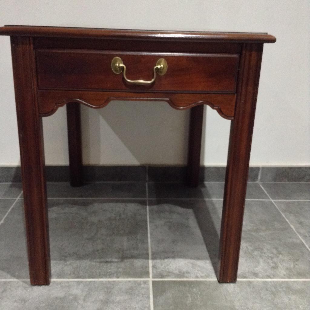 Table Drexel "Carleton Cherry" Table d'appoint 133-320-3 Mad, Huis en Inrichting, Ophalen of Verzenden, Zo goed als nieuw, Rechthoekig