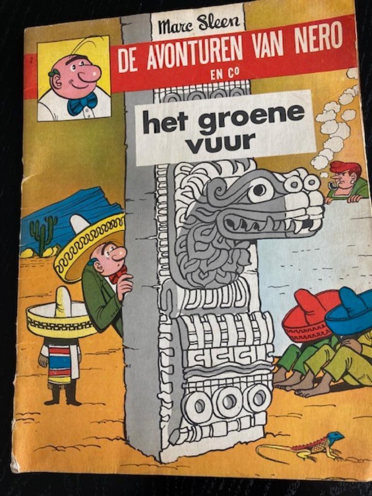 Strip het groene vuur nr. 2 van Marc Sleen  1965, Marc Sleen, Eén stripboek, Ophalen, Gelezen