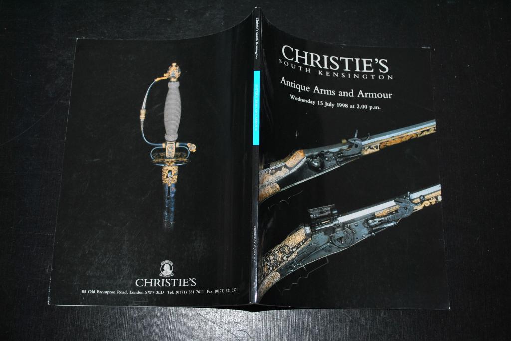 Catalogue vente Christie's 1998 Antique Arms and armour RARE, Enlèvement, Autres, Livre ou Revue