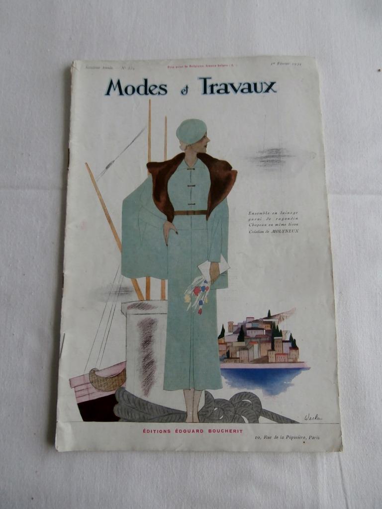 " Modes et Travaux " - 1934( Hermès, Burberry's, Migaline, ., Verzamelen, Ophalen of Verzenden, 1920 tot 1940, Tijdschrift