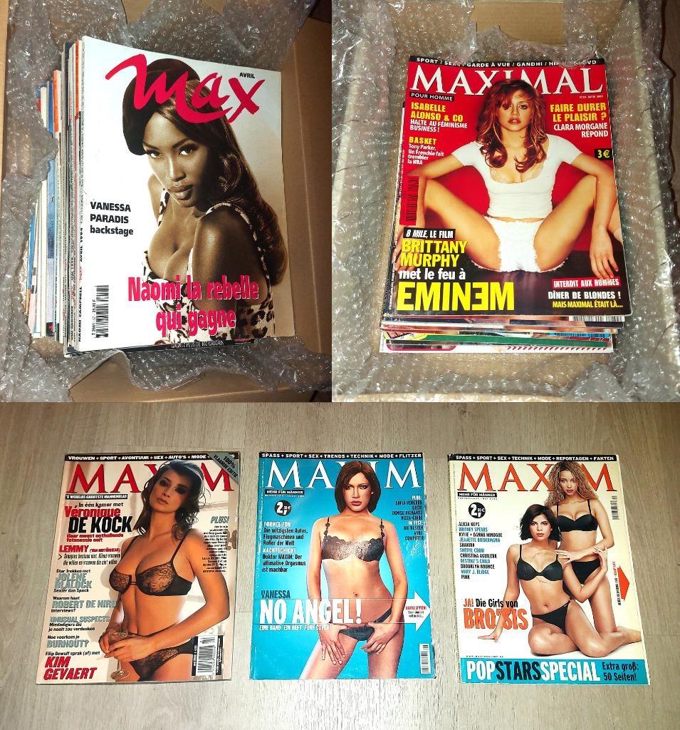 MAX, Maxim, Maximal - 43 Magazines, Livres, Enlèvement ou Envoi, Comme neuf, Cinéma ou Adaptation TV