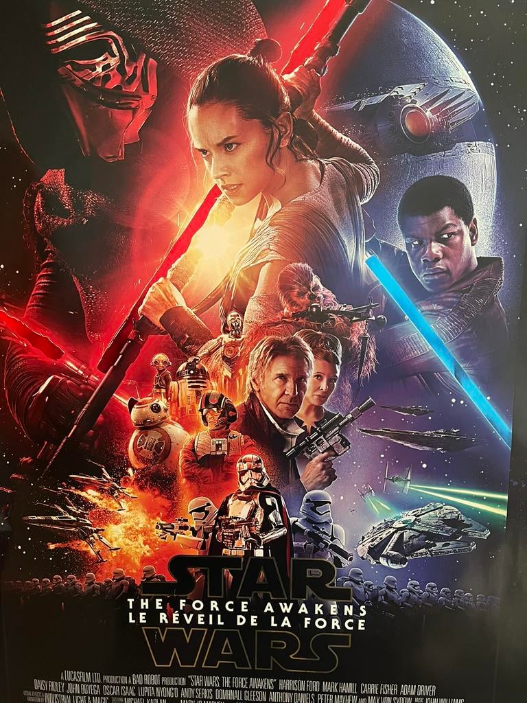 Filmposter Star Wars, Rectangulaire vertical, Enlèvement, Utilisé, Cinéma et TV
