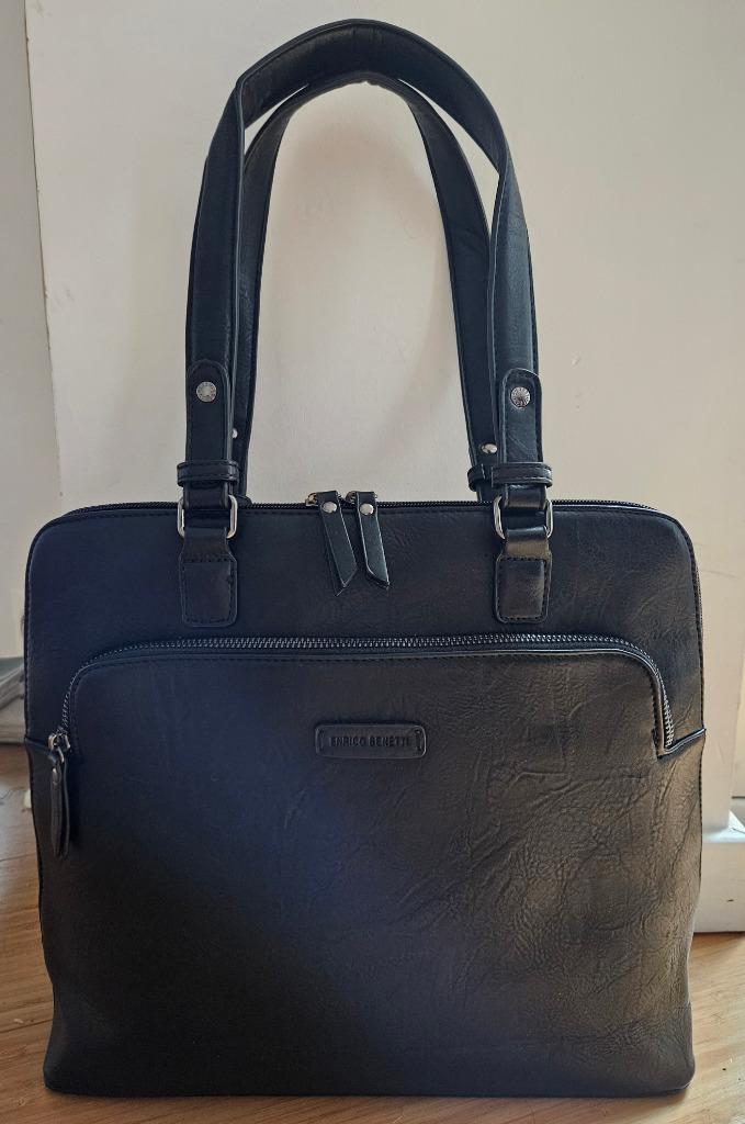 Shopper Enrico Benetti zwart, Handtassen en Accessoires, Tassen | Damestassen, Ophalen, Zo goed als nieuw, Zwart, Shopper