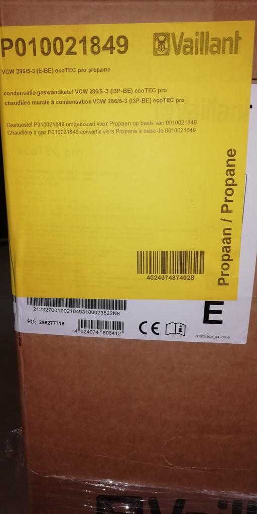 Vaillant ecoTEC Pro VCW 286/5-3 combi condens (PROPAAN), Doe-het-zelf en Bouw, Verwarming en Radiatoren, Ophalen of Verzenden