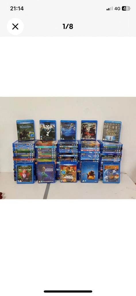 Lot 105 Blu Ray Disney alleen in het Engels!!, Ophalen of Verzenden, Gebruikt, Kinderen en Jeugd