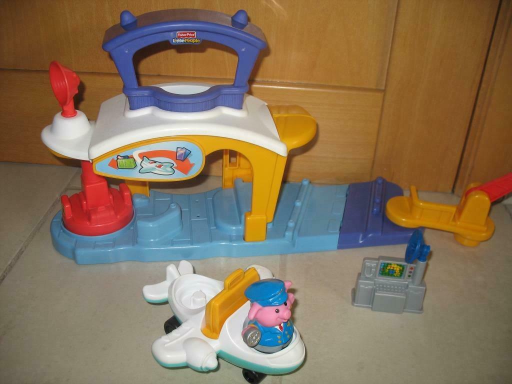 Fisher price, Little People luchthaven, Ophalen, Zo goed als nieuw, Speelset