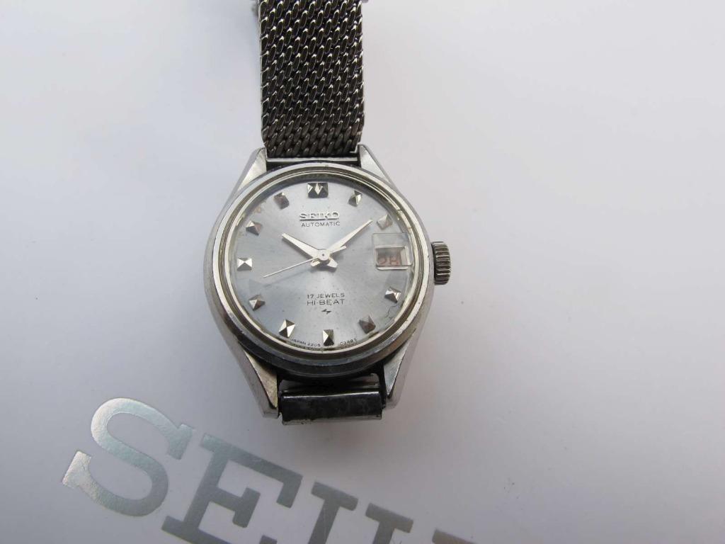 Vintage Seiko automatique 2205-0250 dames 1973 pour révision, Montre-bracelet, Seiko, Enlèvement ou Envoi, Acier