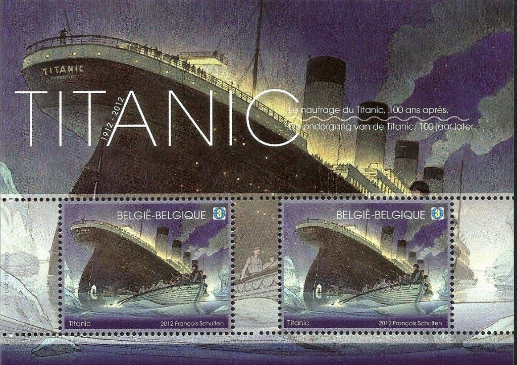 2012 Titanic OBP BL 200**, Timbres & Monnaies, Neuf, Enlèvement ou Envoi, Non oblitéré, Gomme originale