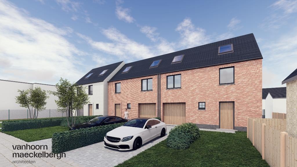 Prachtig afgewerkte nieuwbouwwoningen (BEN) te Koekelare, 500 tot 1000 m², 3 kamers, Tussenwoning, Provincie West-Vlaanderen