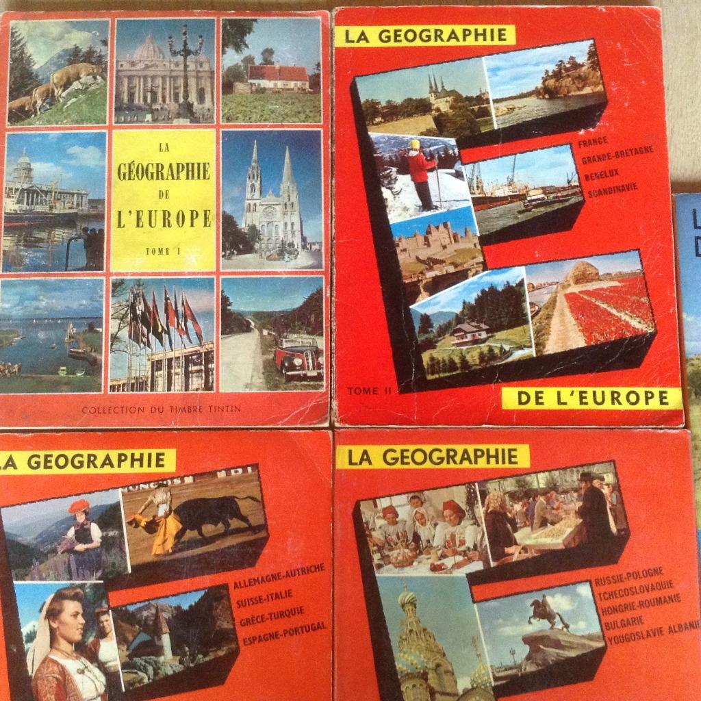4 LIVRES ; LA GEOGRAPHIE DE L'EUROPE .4 LIVRES anciens, Enlèvement ou Envoi, Comme neuf, Diverse auteurs, Album d'images