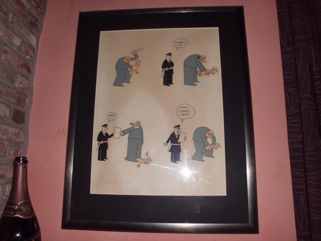Kamagurka zeefdruk - gesigneerd., Antiek en Kunst, Ophalen