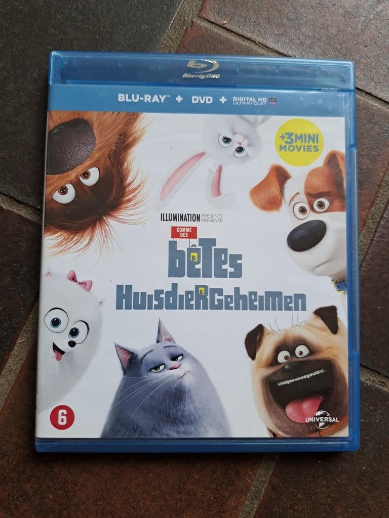 Huisdiergeheimen blu-ray + dvd, Cd's en Dvd's, Blu-ray, Ophalen of Verzenden, Gebruikt, Kinderen en Jeugd