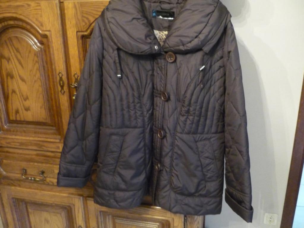 Veste hiver - Doudoune satinée, Enlèvement ou Envoi, Comme neuf, Brun
