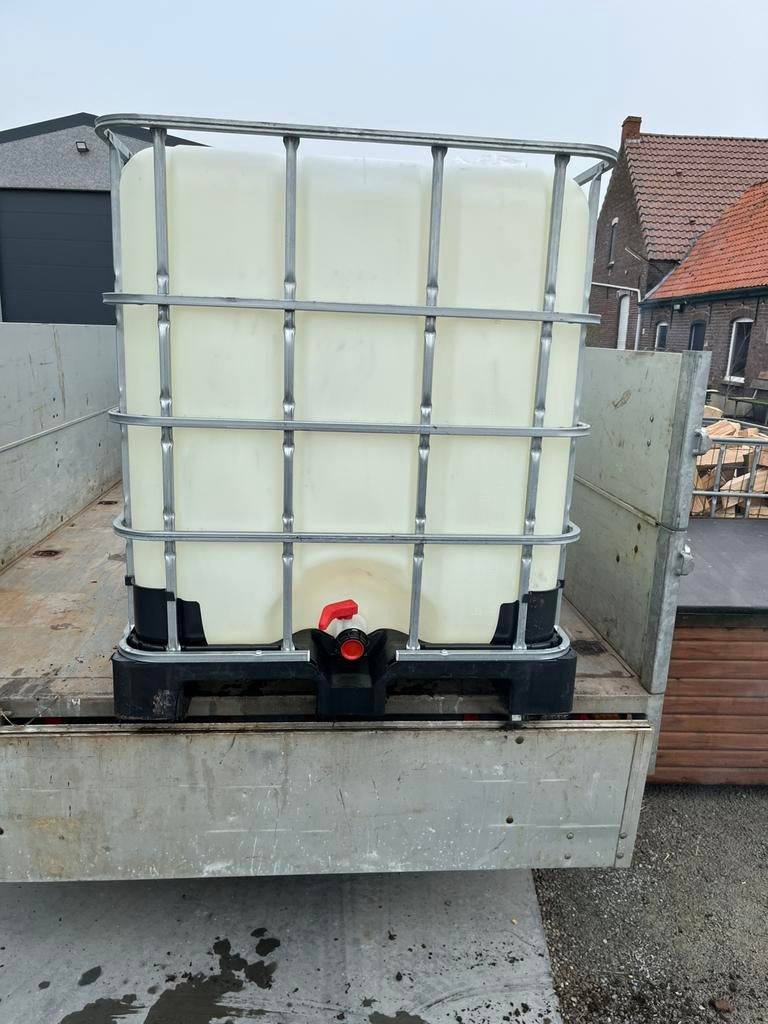 Ibc container op plastiek pallet 50 euro, Enlèvement, Comme neuf