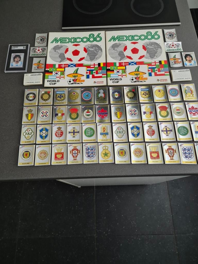 Coupe du monde Panini Mexico 86 1986 ** 2 sets séparés + 2 a, Enlèvement ou Envoi, Comme neuf, Plusieurs autocollants