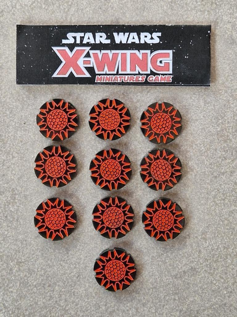 Star Wars X-Wing 10 acrylchips Shields acrylic tokens, Verzamelen, Ophalen of Verzenden, Nieuw, Spel