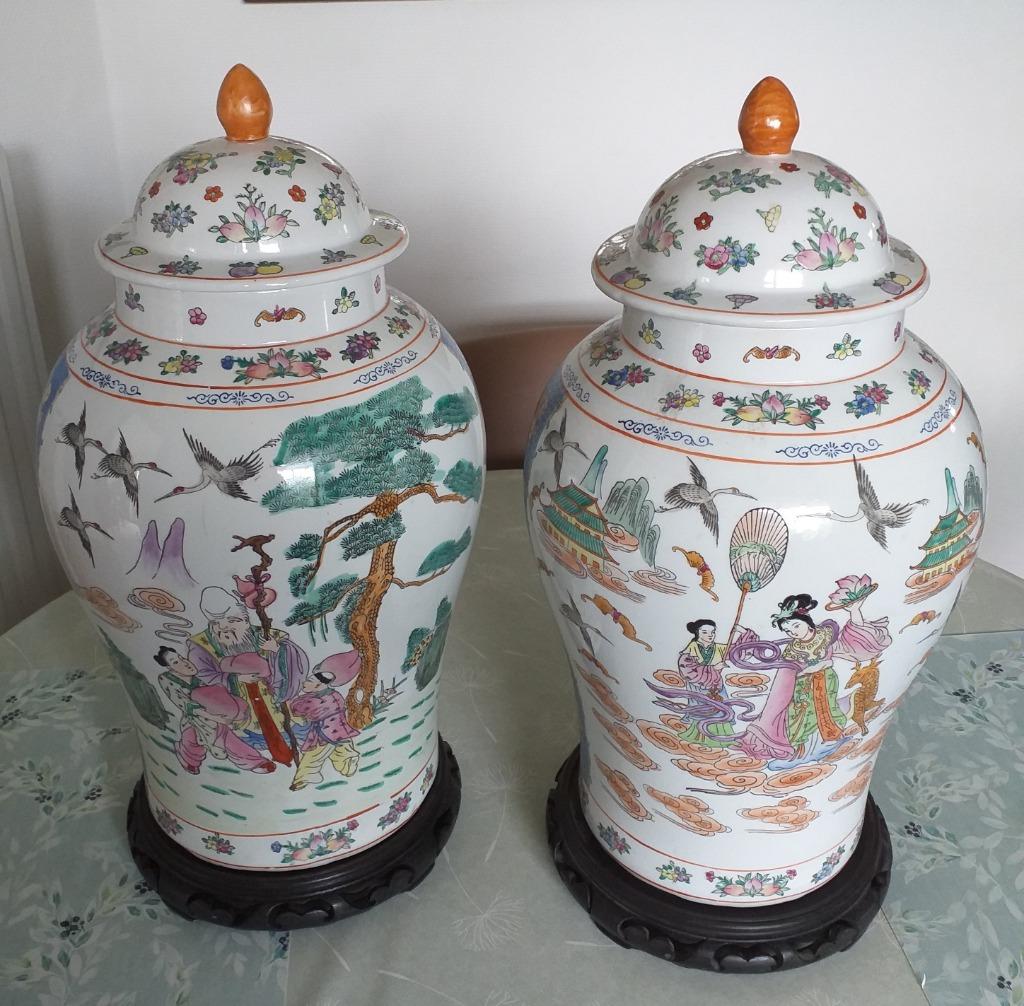 vase et couvercle chinois, Antiquités & Art, Enlèvement