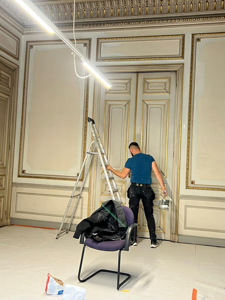 Verf werk, Ophalen