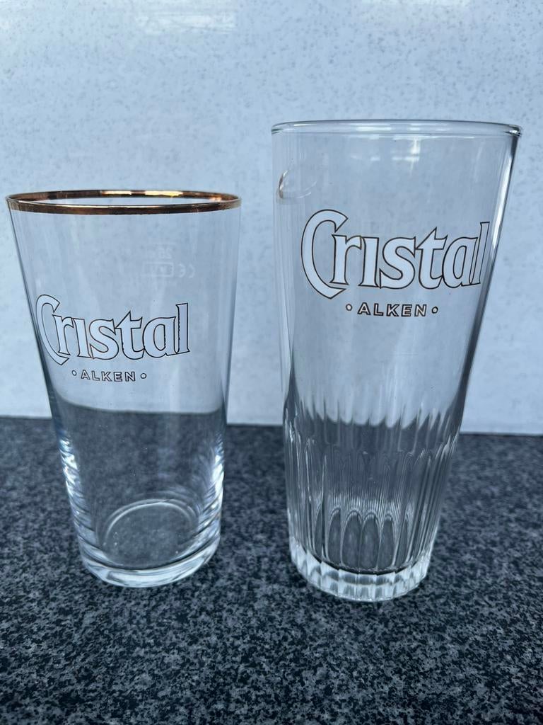 2 glazen Cristal Alken, Enlèvement ou Envoi, Comme neuf