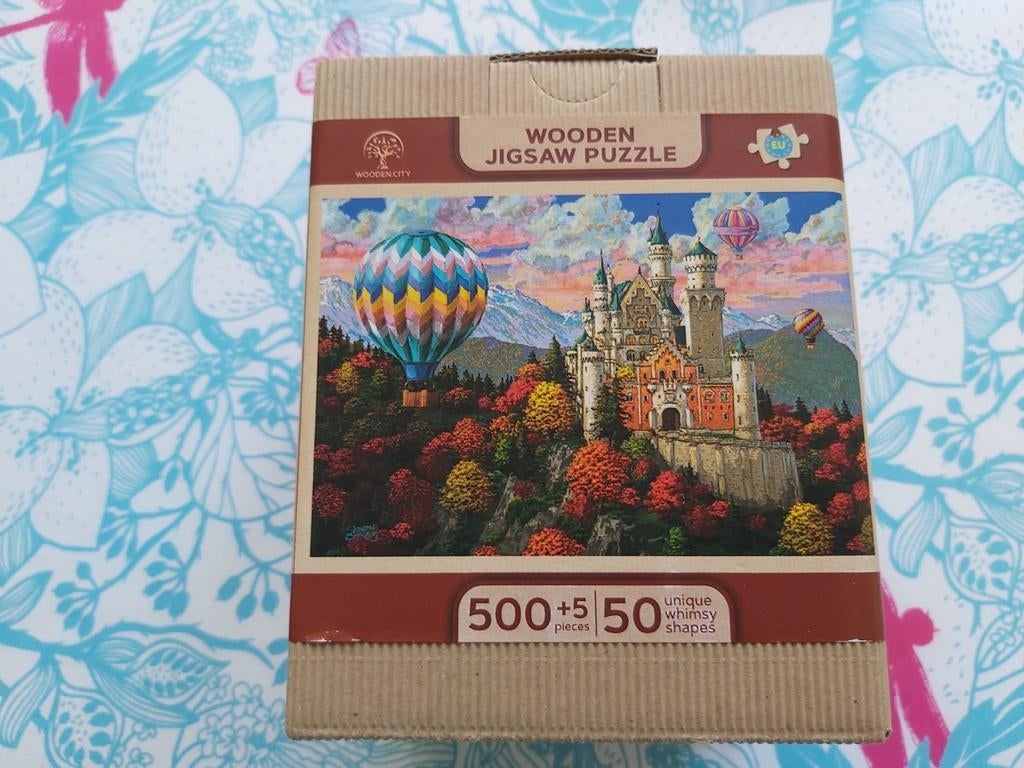 Wooden jigsaw Puzzle - The Neuschwanstein Castle, Enlèvement ou Envoi, Neuf, Puzzle