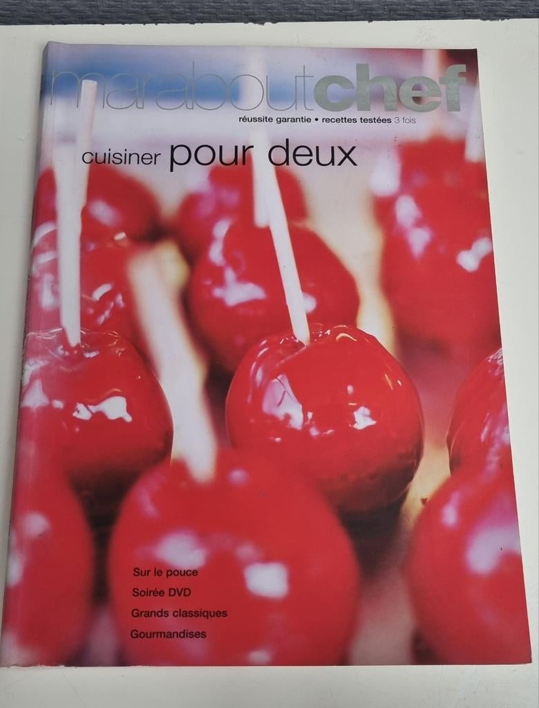 Livre de cuisine Marabout Chef "Cuisiner pour deux ", Ophalen, Gelezen, Hoofdgerechten