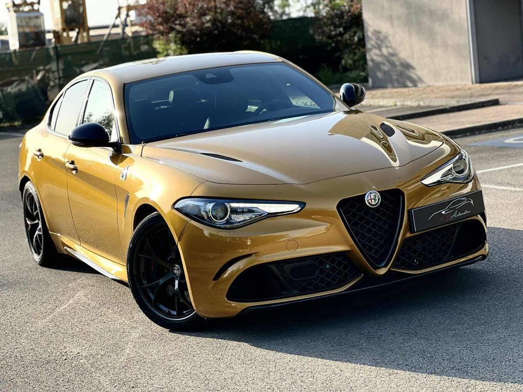 Alfa Romeo Giulia 2.9T V6 Quadrifoglio 9000km - GIALLO OCRA, Auto's, Alfa Romeo, Bedrijf, Te koop, Giulia, ABS, Achteruitrijcamera