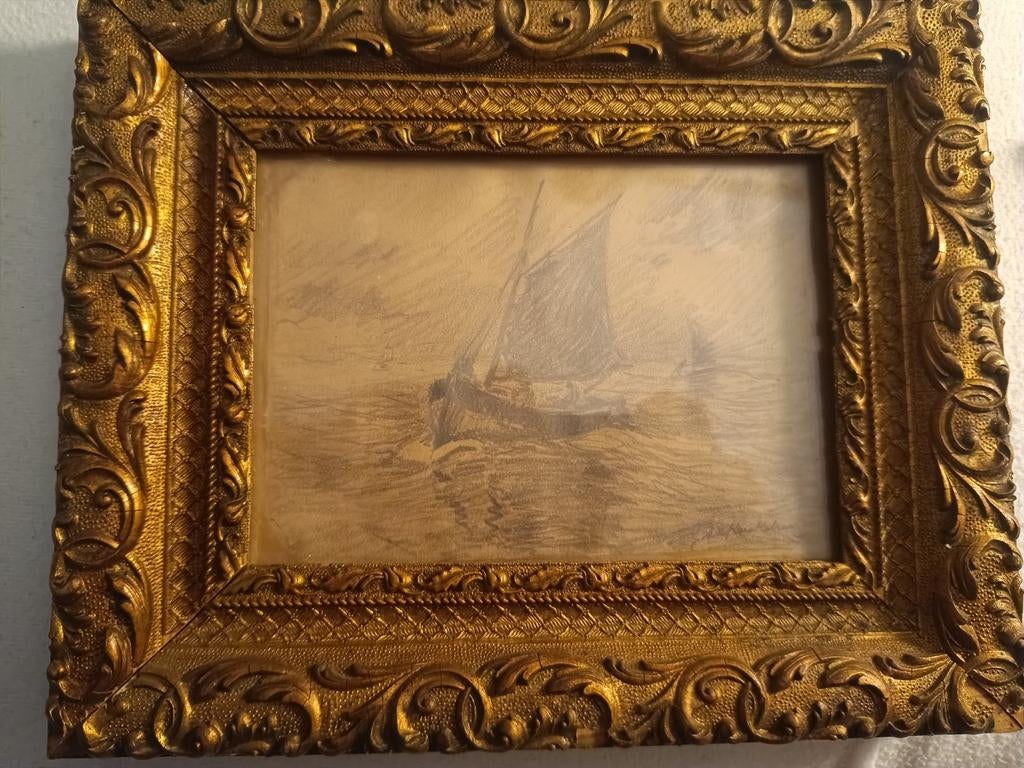 Antieke schetstafel, Antiek en Kunst, Ophalen of Verzenden