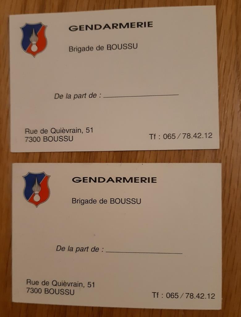SOUVENIRS GENDARMERIE BELGE, Collections, Objets militaires | Général, Enlèvement ou Envoi, Gendarmerie